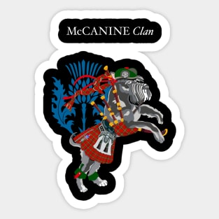 McCANINE Clan Tartan Dog Canine Terrier Scotland Ireland Pets Sticker